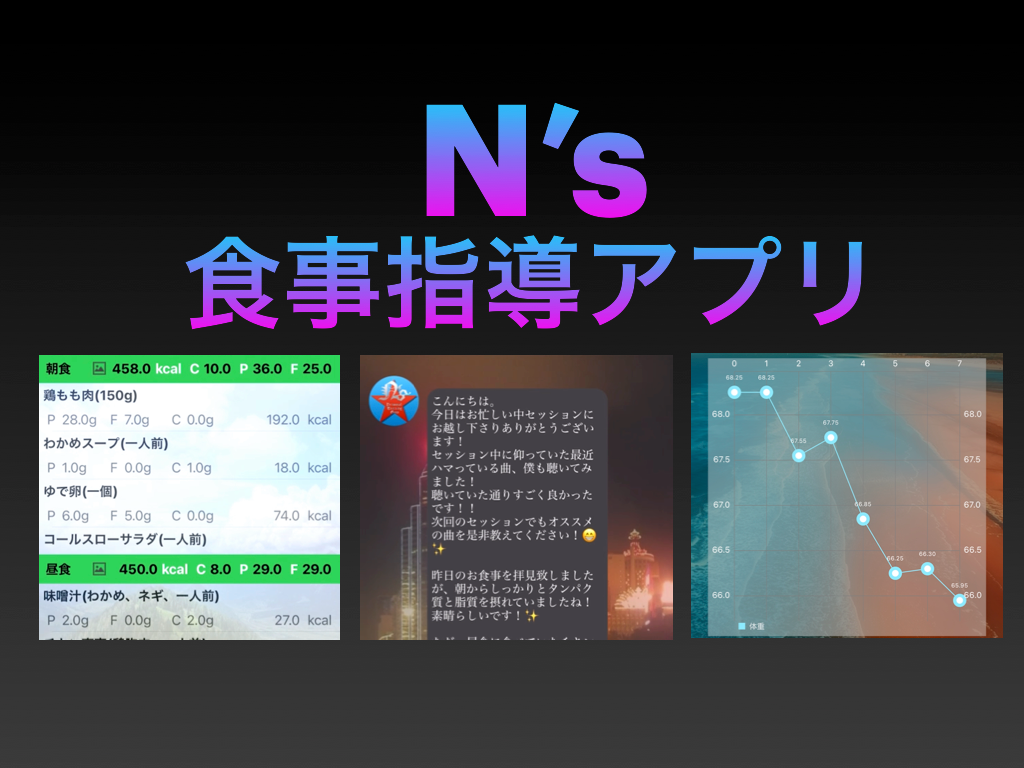 徹底した食事指導！